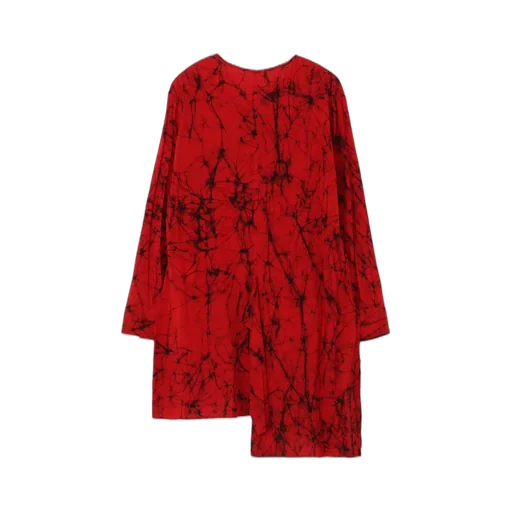 Batikk Lawn Draped Blouse A