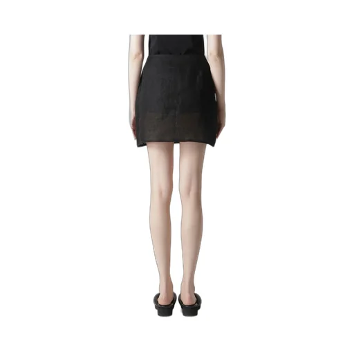 Li Double Gauze Basic Mini Skirt