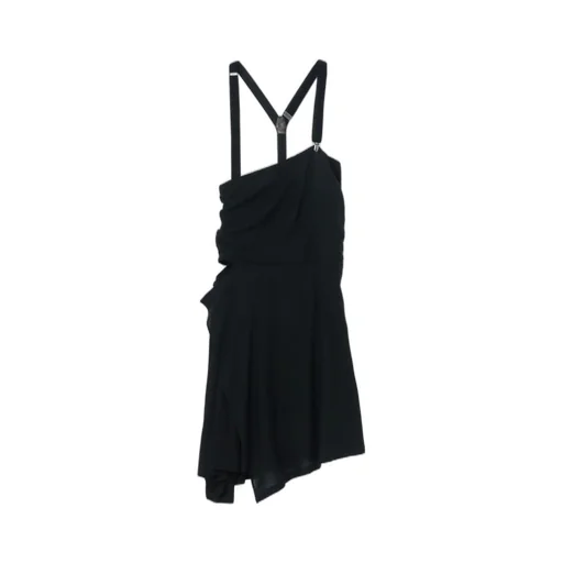 Suspenders Skirt W/Pockets