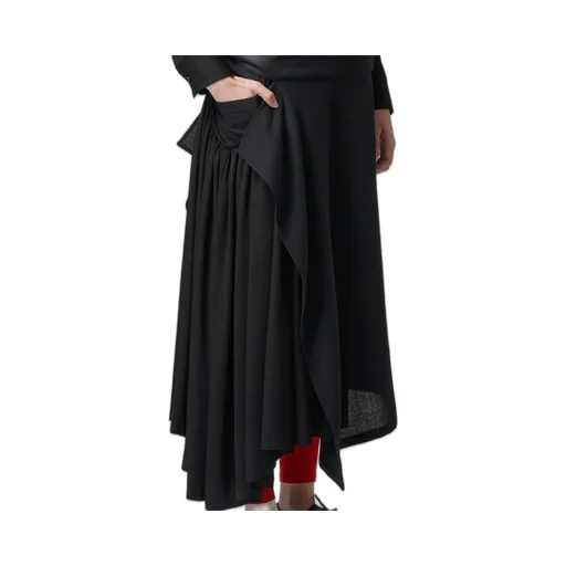 Suspenders Skirt W/Pockets