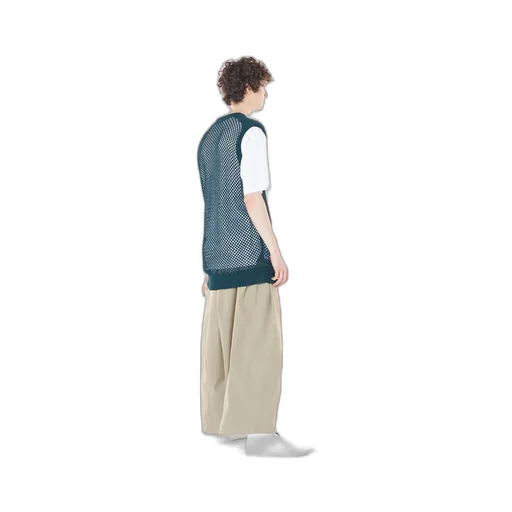Cotton/Nylon Mesh Knitted Vest