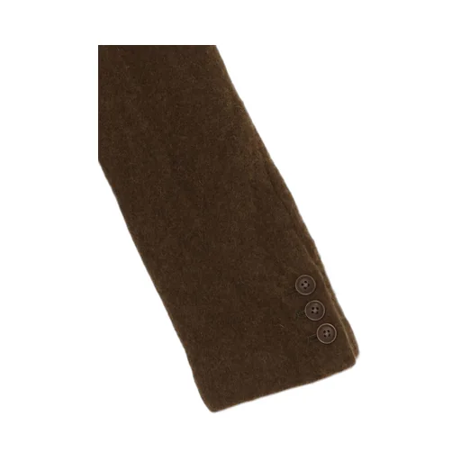 Fulling Wool Serge 1 Button Long Jacket