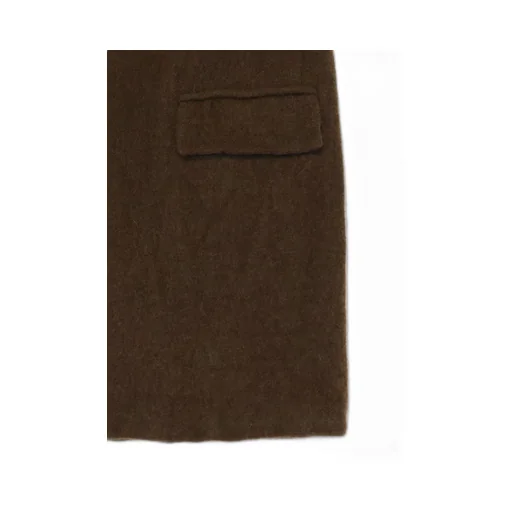 Fulling Wool Serge 1 Button Long Jacket