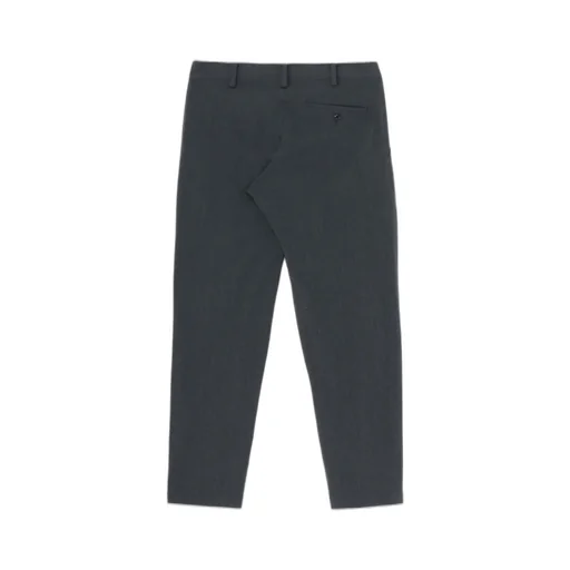 Wrinkled Wool/Rayon Twill Slim Fit Pants