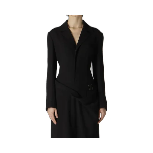 W/Ry Gauze Washer Open Collar Tailored Jacket