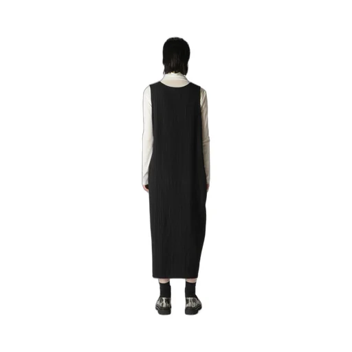 Wool Pinstripe Sleeveless Dress