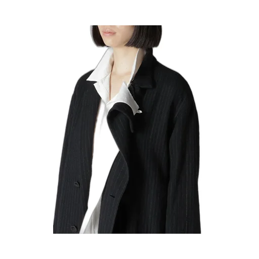 Wool Pinstripe Left Facing Jacket