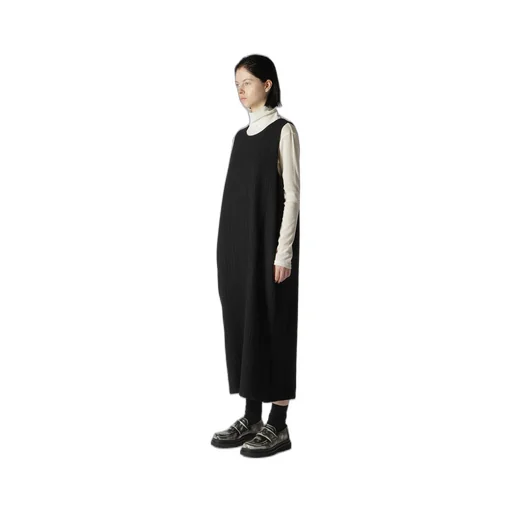 Wool Pinstripe Sleeveless Dress