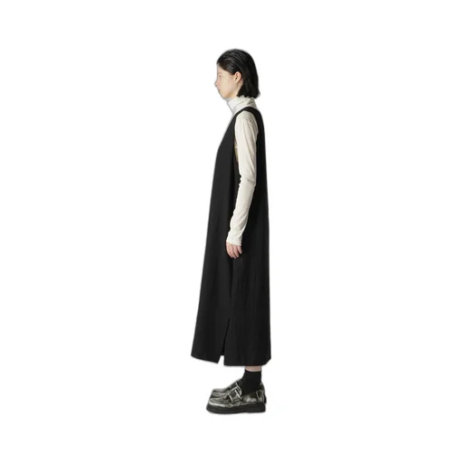 Wool Pinstripe Sleeveless Dress