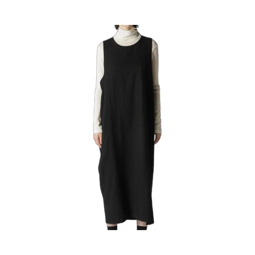 Wool Pinstripe Sleeveless Dress