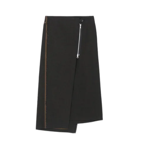 10Oz Denim Panelled Wrap Skirt