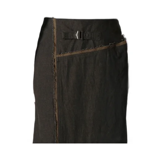 10Oz Denim Panelled Wrap Skirt