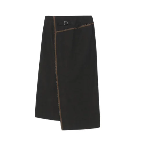 10Oz Denim Panelled Wrap Skirt