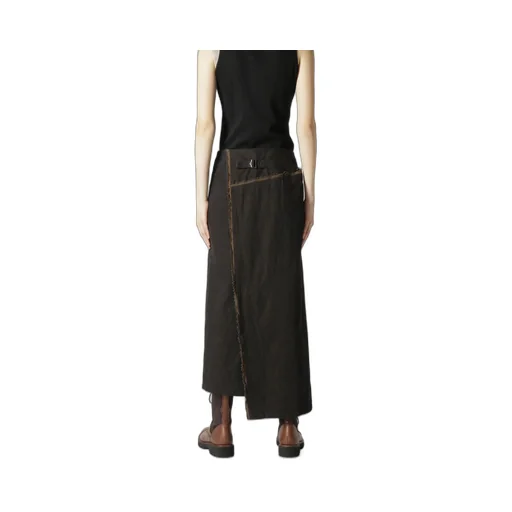 10Oz Denim Panelled Wrap Skirt