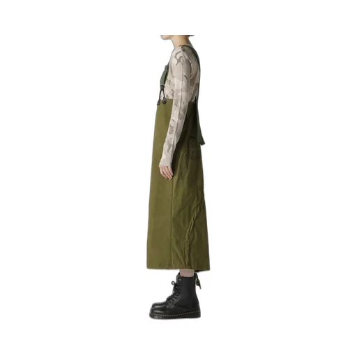 Military Tent Cloth Suspenders Skirt