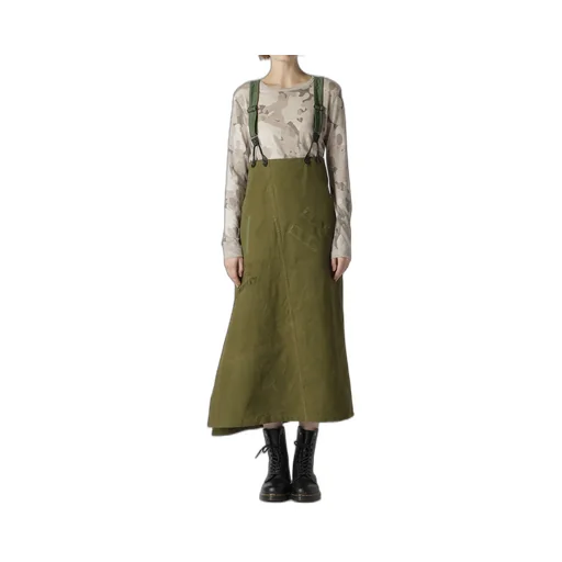 Military Tent Cloth Suspenders Skirt