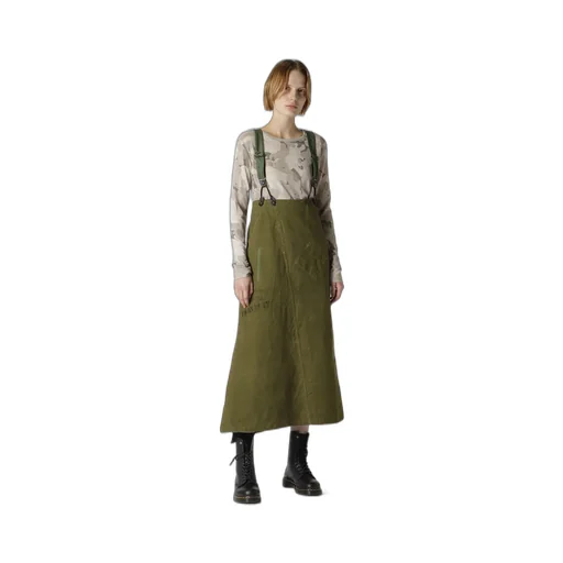 Military Tent Cloth Suspenders Skirt