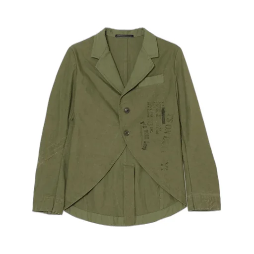 Military Tent Cloth Swallowtail Tailored Jacket
