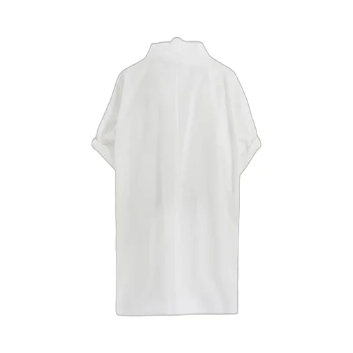 60 Lawn Powder Snow Washer Cut Out Collar Blouse