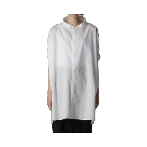 60 Lawn Powder Snow Washer Cut Out Collar Blouse