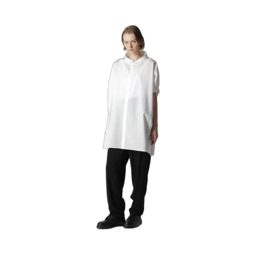 60 Lawn Powder Snow Washer Cut Out Collar Blouse