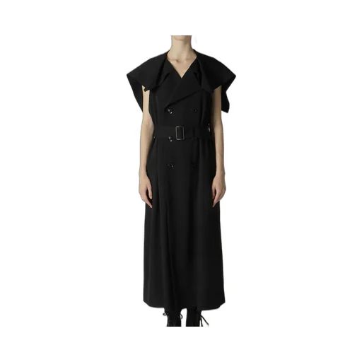 Wool Gabardine Sailor Collar Coat