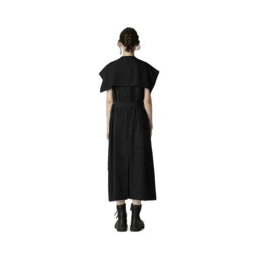 Wool Gabardine Sailor Collar Coat