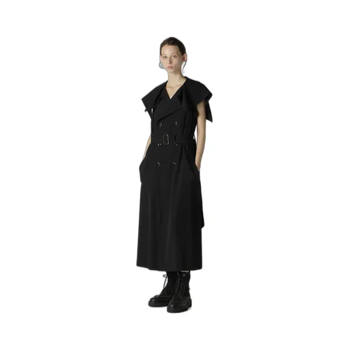 Wool Gabardine Sailor Collar Coat
