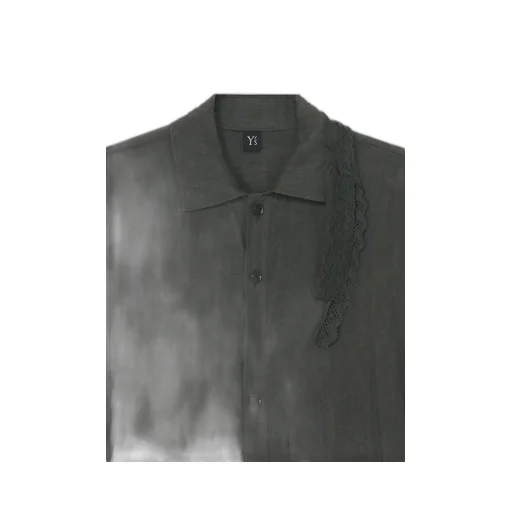 Linen Front Drape Shirts Dress