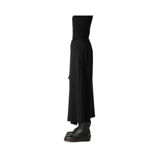 Wool Gabardine Right Side Flap Skirt