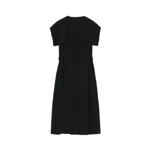 Wool Gabardine Sailor Collar Coat