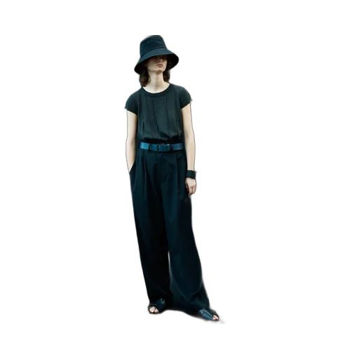 Gabardine 2 Tucks Pants