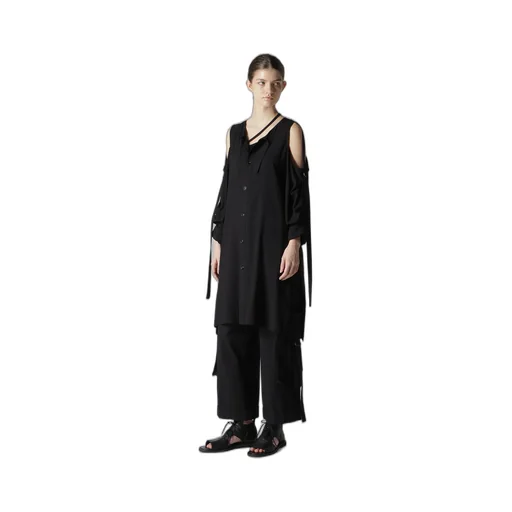 Rayon/Cambric Open Shoulder Blouse