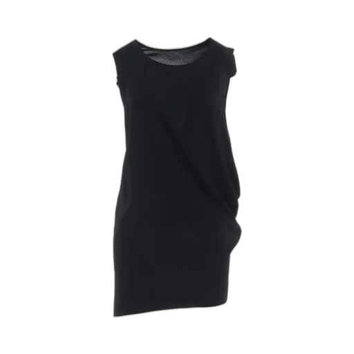 Rayon Cambric Sleeveless Drape Blouse