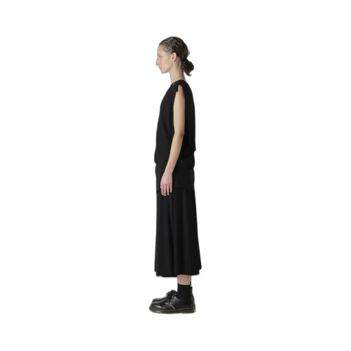 Rayon Cambric Sleeveless Drape Blouse