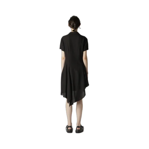 Rayon Linen Asymmetric Shirt Jacket