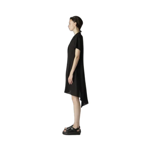 Rayon Linen Asymmetric Shirt Jacket