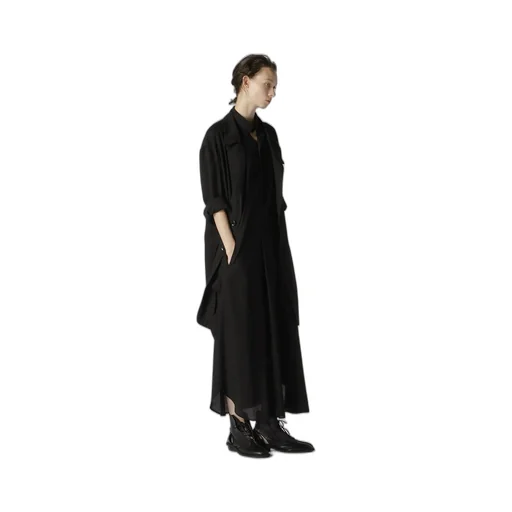 Rayon Linen Open Collar Tailored Jacket