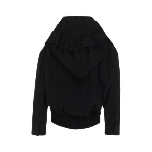 Rayon Twill Gathered Blouson