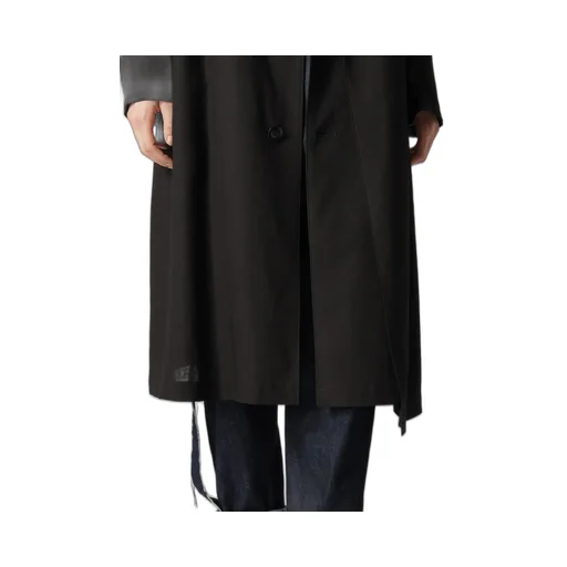 Rayon Linen Left Front Double Layered Coat