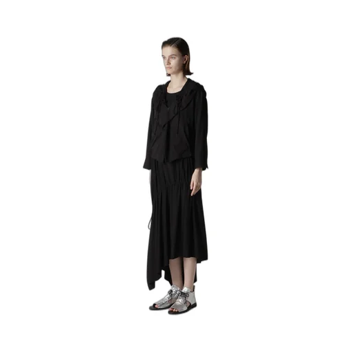 Rayon Twill Gathered Blouson