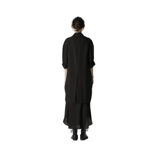 Rayon Linen Open Collar Tailored Jacket
