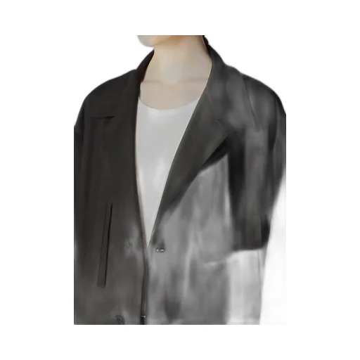 Rayon Linen Left Front Double Layered Coat