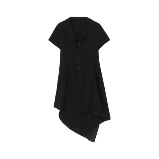 Rayon Linen Asymmetric Shirt Jacket
