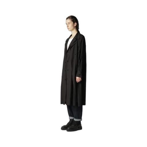 Rayon Linen Left Front Double Layered Coat