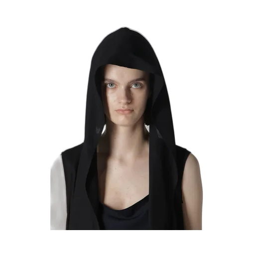 Rayon/Linen Sheeting Hoodie Vest