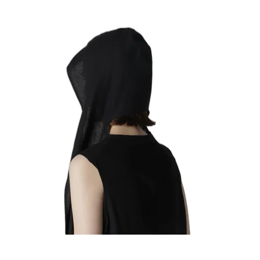 Rayon/Linen Sheeting Hoodie Vest
