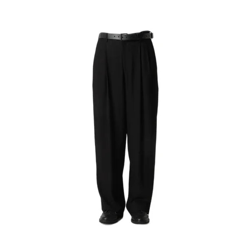 Rayon Viyella Double Tucked Wide Pants