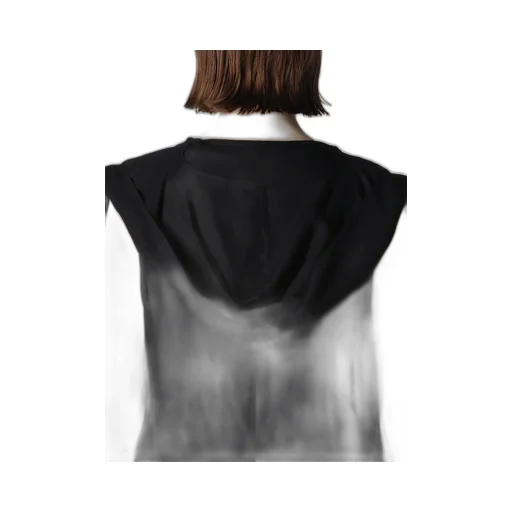 Rayon/Linen Sheeting Hoodie Vest