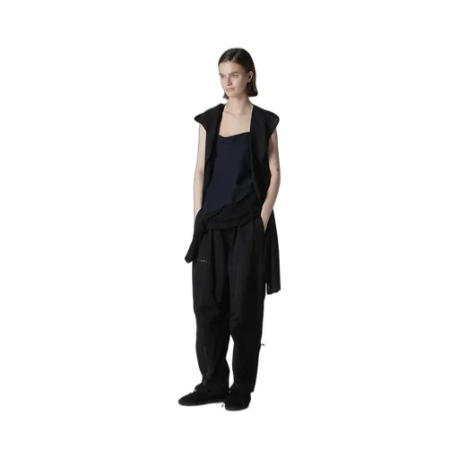 Rayon/Linen Sheeting Hoodie Vest